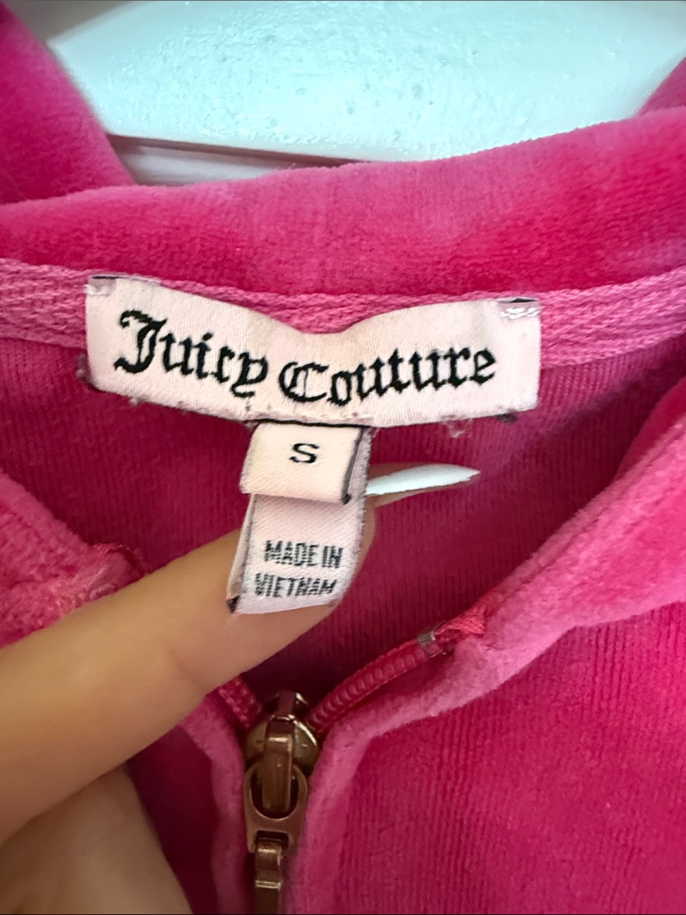 Vintage Juicy Couture Bright Pink Velour Zip Hoodie Track Suit - Picture 3 of 6